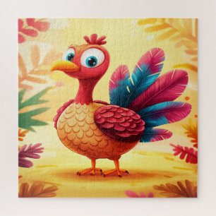 Cute Thanksgiving Turkey Jigsaw Puzzle
