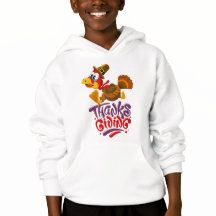 Cute Thanksgiving Turkey Kids Hoodie