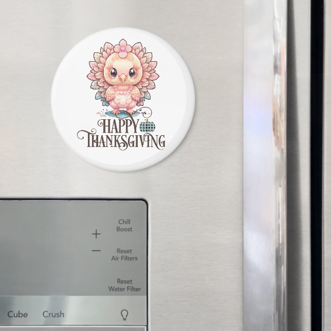 Cute Thanksgiving Turkey Magnet (In Situ (Fridge))