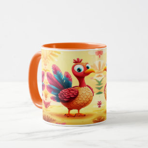 Cute Thanksgiving Turkey Mug