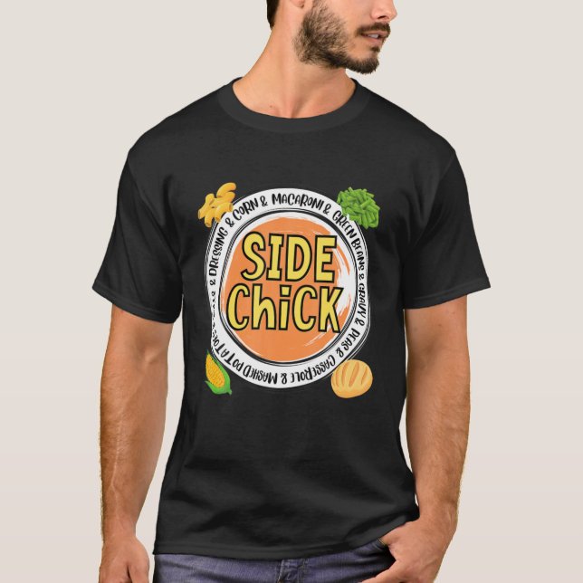 Cute Thanksgiving Turkey Thankful Gobble Fall Dinn T-Shirt (Front)