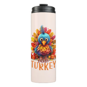 Cute Thanksgiving Turkey Thermal Tumbler