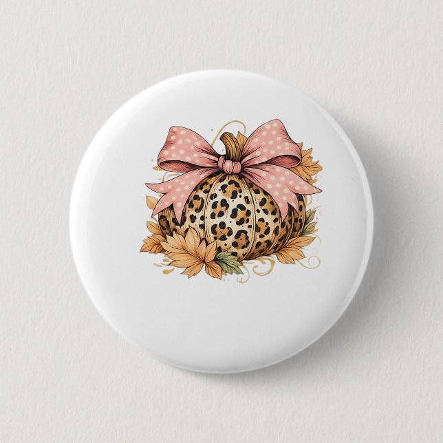 Cute Thanksgiving Turkey with Sparkling Feathers C 2 Inch Round Button (Front)