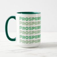 Cute Think Rich Thoughts Prosperity Green Message