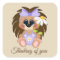 Cute Thinking of you hedgehog add message