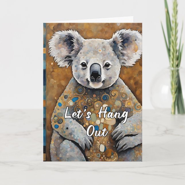 Cute Thinking of You Thank You Card (Front)