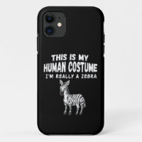 Cute This Is My Human Costume I'm Really A Zebra