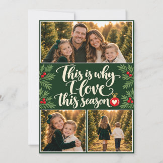 Cute This Season Family Photo Christmas Holiday Card