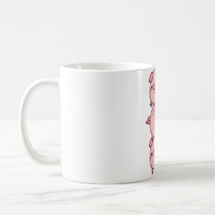 Cute Three Little Pigs Stacked Together Funny Coffee Mug