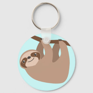Cute Three-Toed Sloth Keychain