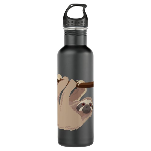 Cute Three-Toed Sloth Liberty Bottle (Front)