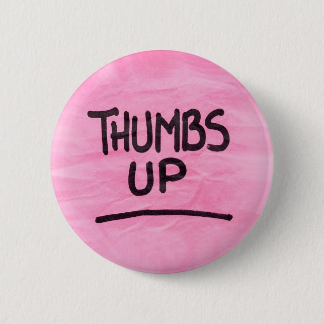 Cute Thumbs Up Graphics Cool Thumbs Up Image 2 Inch Round Button (Front)
