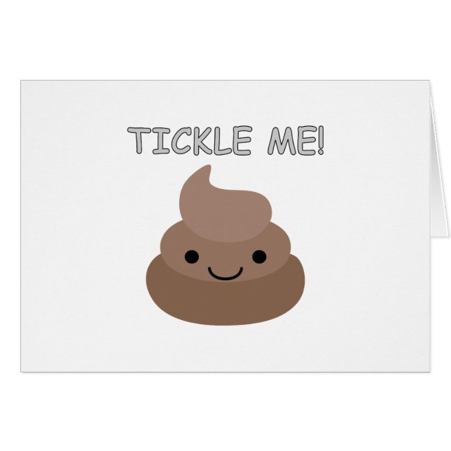 Cute Tickle Me Poop Emoji (Front Horizontal)