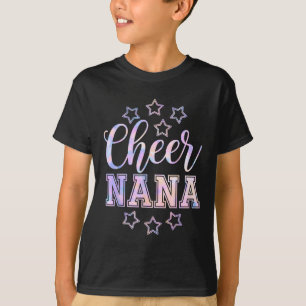 Cute Tie Dye Cheer Nana Cheerleading Cheerleader G T-Shirt