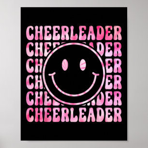 Cute Tie Dye Cheerleading For Cheerleader Squad Bf Poster
