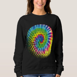 Cute Tie Dye Golf Gift Men Women Funny Rainbow Col Sweatshirt