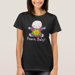 Cute Tie Dye Hippie Peace Baby T-Shirt