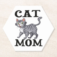 Cute Tiger Cat Mom Gift Funny kitty Cartoon Cats