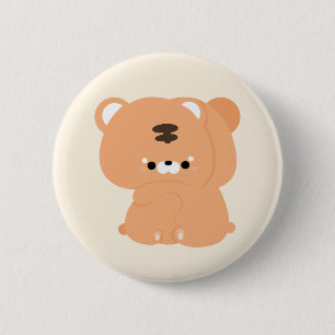 Cute Tiger Couple 2 Inch Round Button