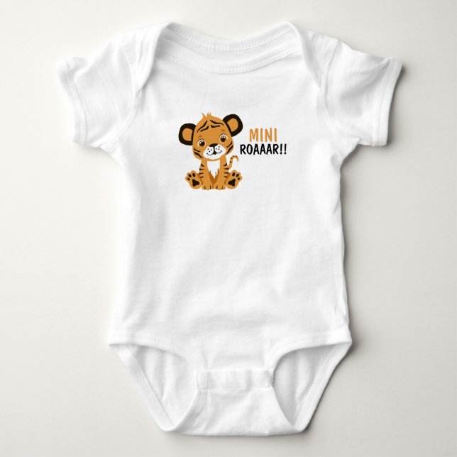 Cute Tiger Mini Roar Baby Romper (Front)