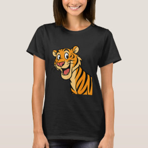 Cute Tiger Wildcat Funny Wildlife Animal Jungle  T-Shirt