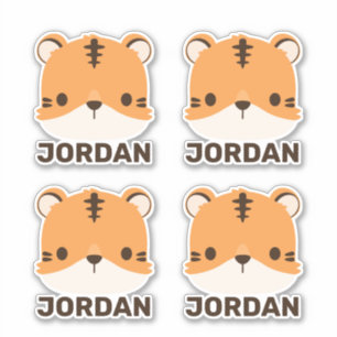 Cute Tiger with Personalized Name