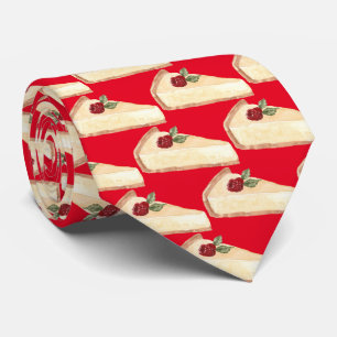 Cute tiled cheese cake bakery tie