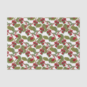 cute tiled cherry fruit pattern tissue paper