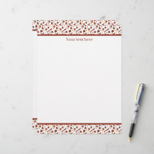 Cute tiled Chocolate lovers business vendors Letterhead