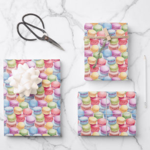 Cute tiled cookie party wrapping paper sheet