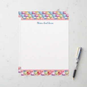 Cute tiled cookie pattern bakery  letterhead