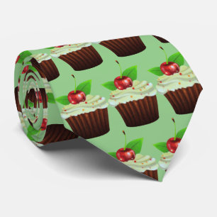 Cute tiled cupcake pattern tie