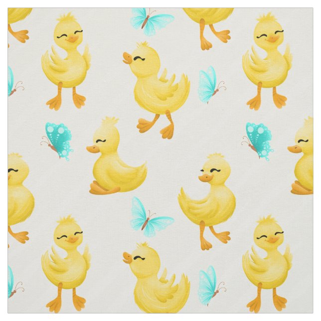 cute tiled duck pattern Fabric (Swatch)