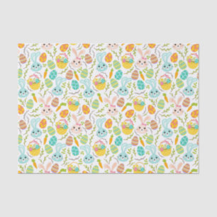 cute tiled Easter bunny pattern  Tissue Paper