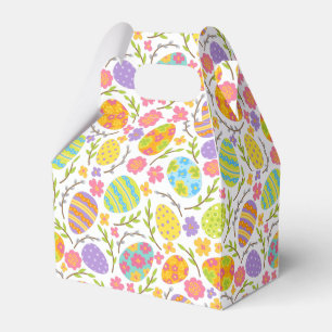 cute tiled Easter egg pattern Favor Box