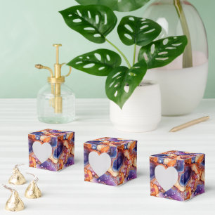 Cute tiled faux agate tiled pattern favor box