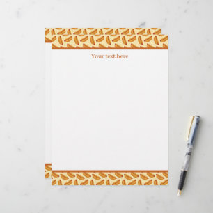 Cute tiled hotdog pattern letterhead
