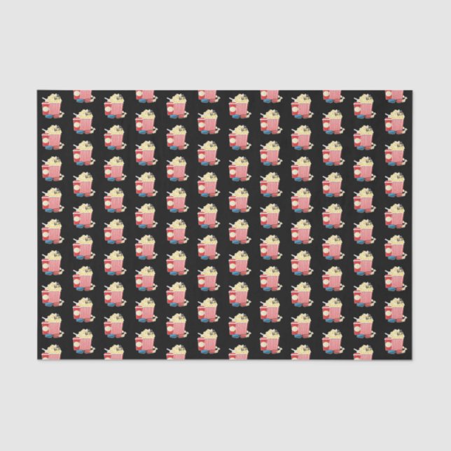 cute tiled movie popcorn pattern  tissue paper (Front)