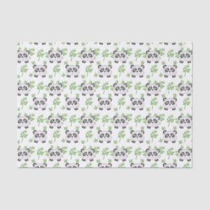 cute tiled panda bear party  tissue paper