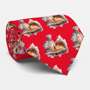 Cute tiled pizza pattern tie