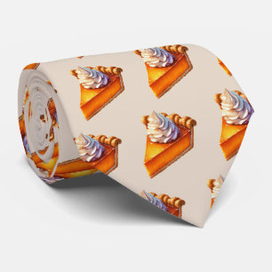 Cute tiled pumpkin pie  tie