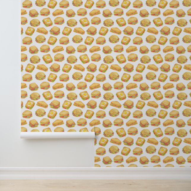 Cute tiled sandwich shop  wallpaper (Application)