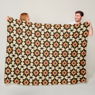 Cute tiled Southwestern pattern Fleece Blanket