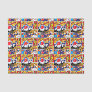 cute tiled superhero pattern  tissue paper