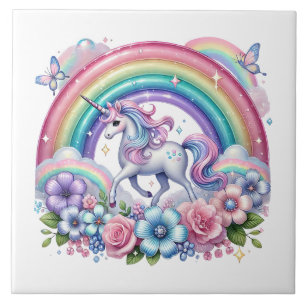 Cute tiled unicorn lovers  tile