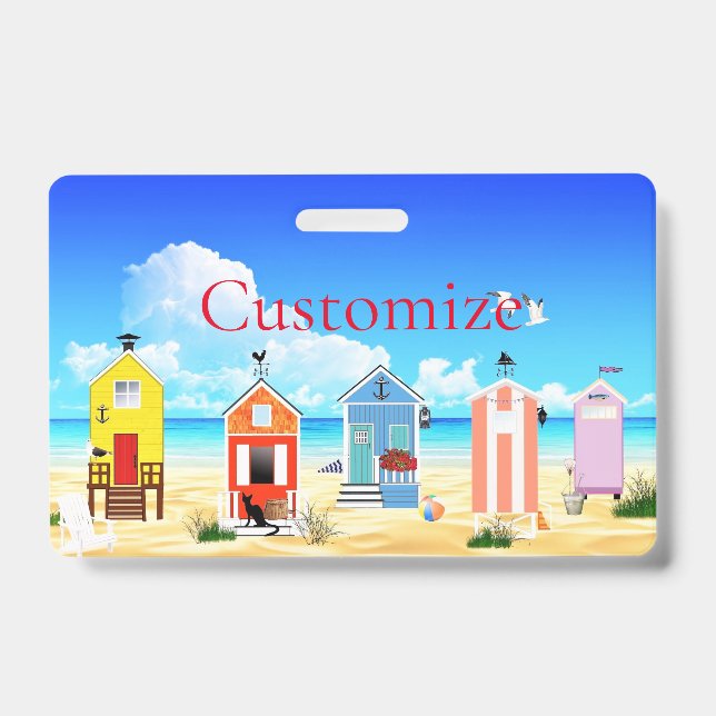 Cute Tiny Beach Shacks Thunder_Cove Badge (Front)