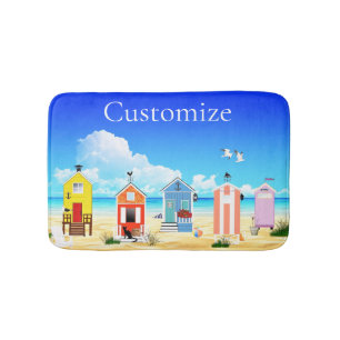 Cute Tiny Beach Shacks Thunder_Cove Bath Mat