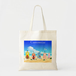 Cute Tiny Beach Shacks Thunder_Cove Tote Bag