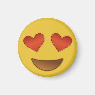 Cute & tiny heart for eyes emoji magnet