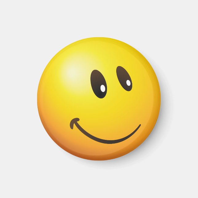 Cute & tiny looking at you emoji magnet (Front)